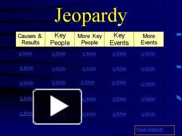 THREE WAYS TO PLAY. . Jeopardy 11323